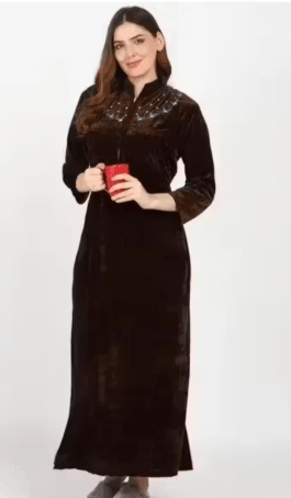 Stylish Women's Blue Rayon Gown/ Kurti