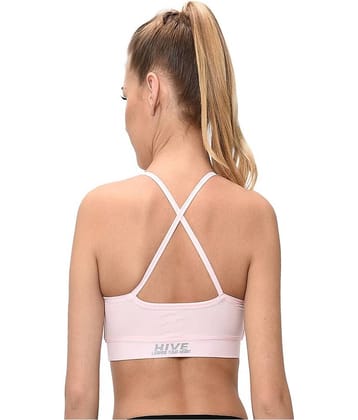 Elina Polyester Sports Bra - Pink