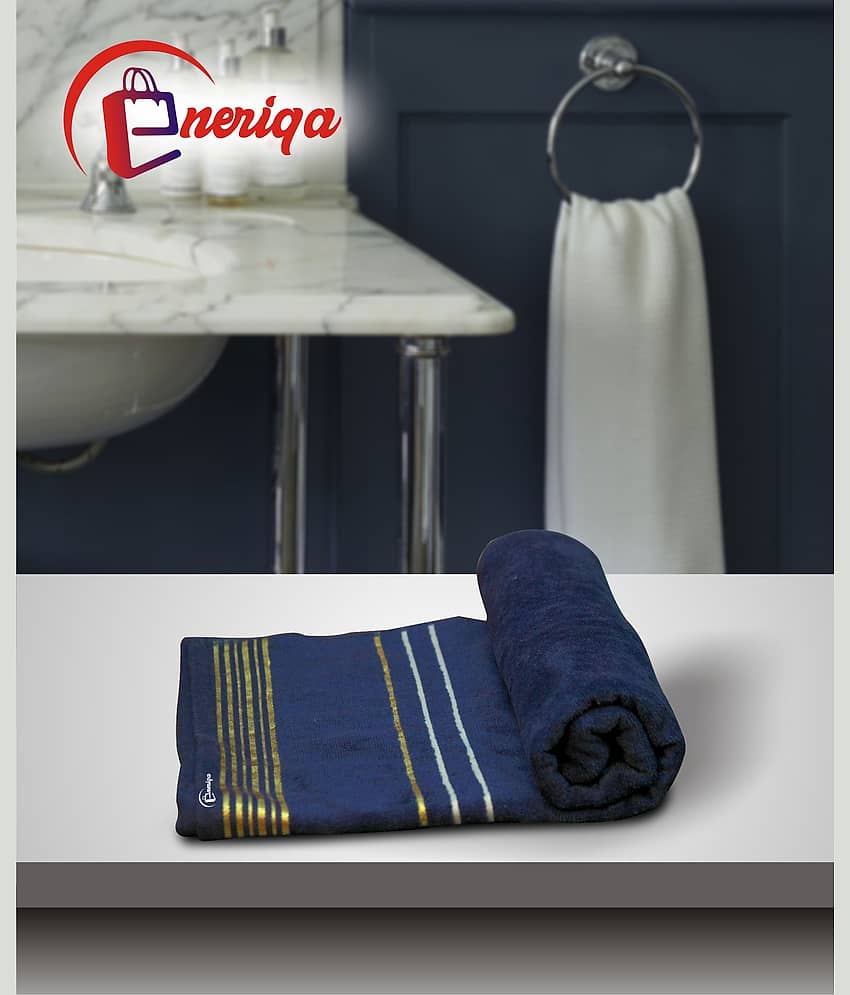 Eneriqa Single Cotton Bath Towel Blue