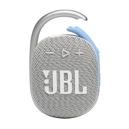 JBL Clip 4 Eco Wireless Portable Bluetooth Speaker (Without Mic, White)