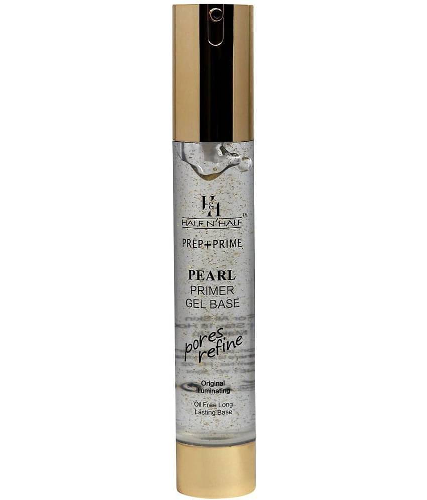 Half N Half Prep+Prime Pearl Primer Gel Base, Pores Refine, 18h Oil Free Long-Lasting Base PR-02 (30ml)