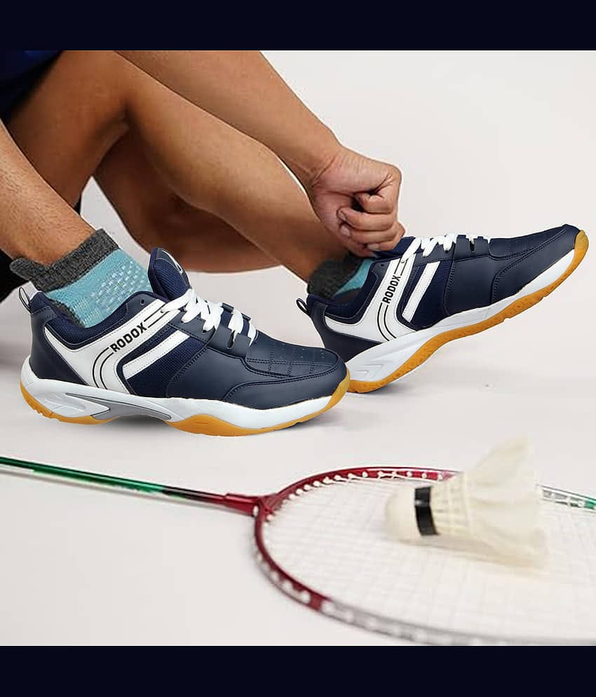 RODOX Badminton Shoes Non-Marking Blue Male