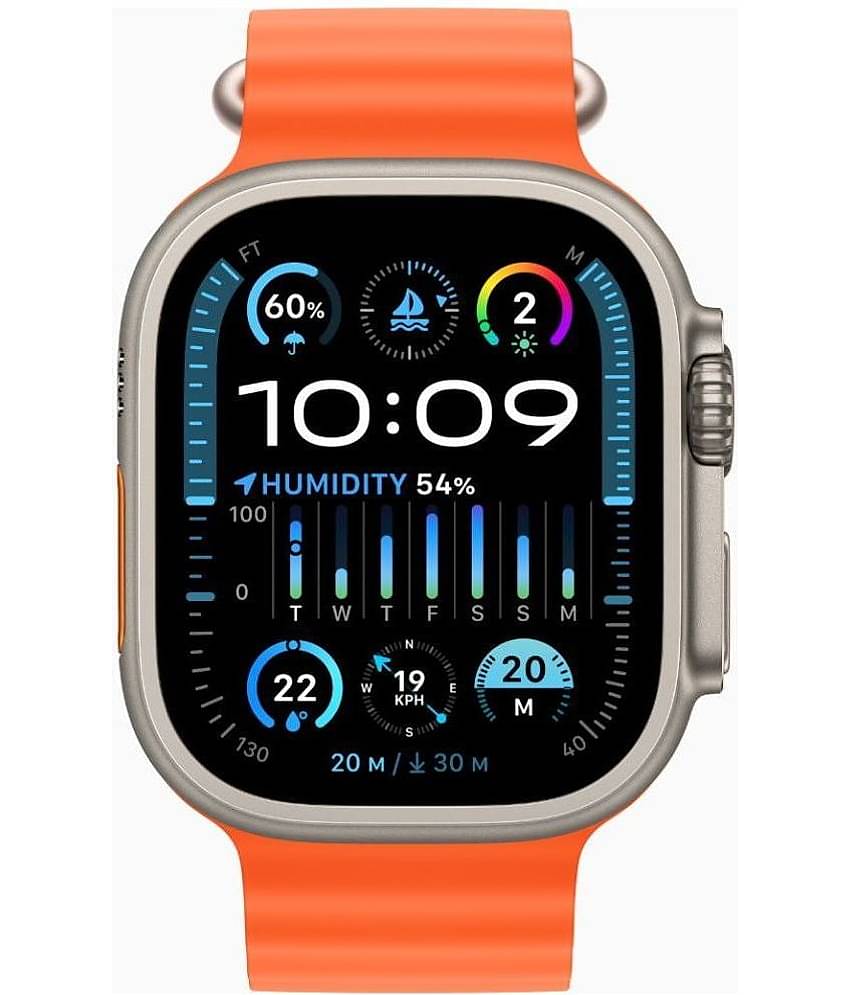 VERONIC Bluetooth Ultra Watch with BT Calling Orange Smart Watch