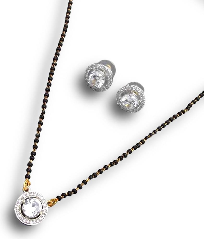 Charms White Mangalsutra Set ( Pack of 1 )