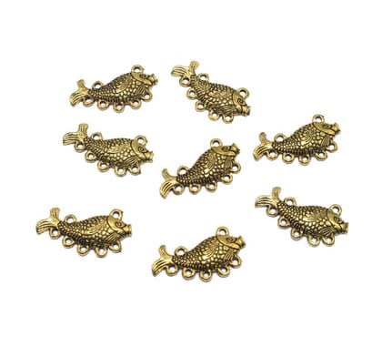 Gold Mini Metal Alloy Charms Gold Smooth Finish Use For Jewelry Makings , CHG-009-Per Packet of Approx 30 Pcs (50 Gram) / 14 MM