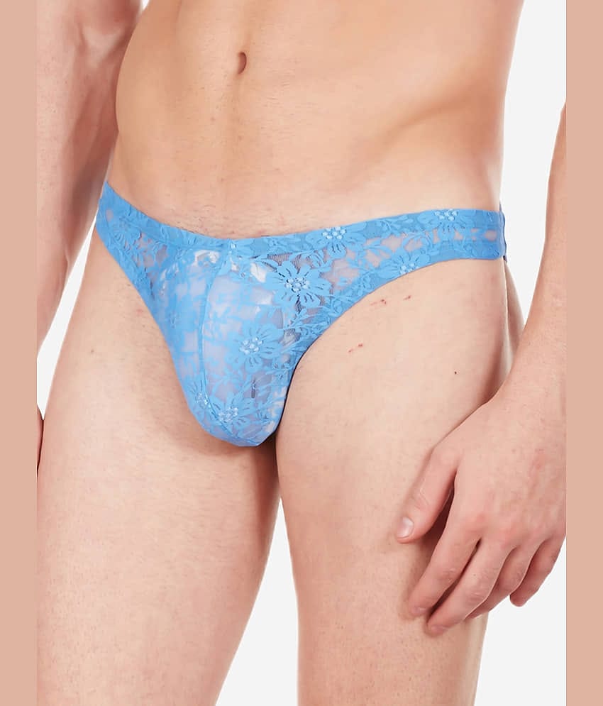 La Intimo Pack of 1 Nylon Bikini For Men's ( Blue )