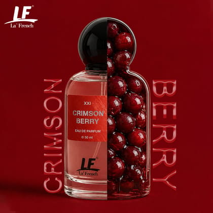 La French Crimson Berry Unisex Perfume 50ml | Long Lasting Fruity Berry Fragrance