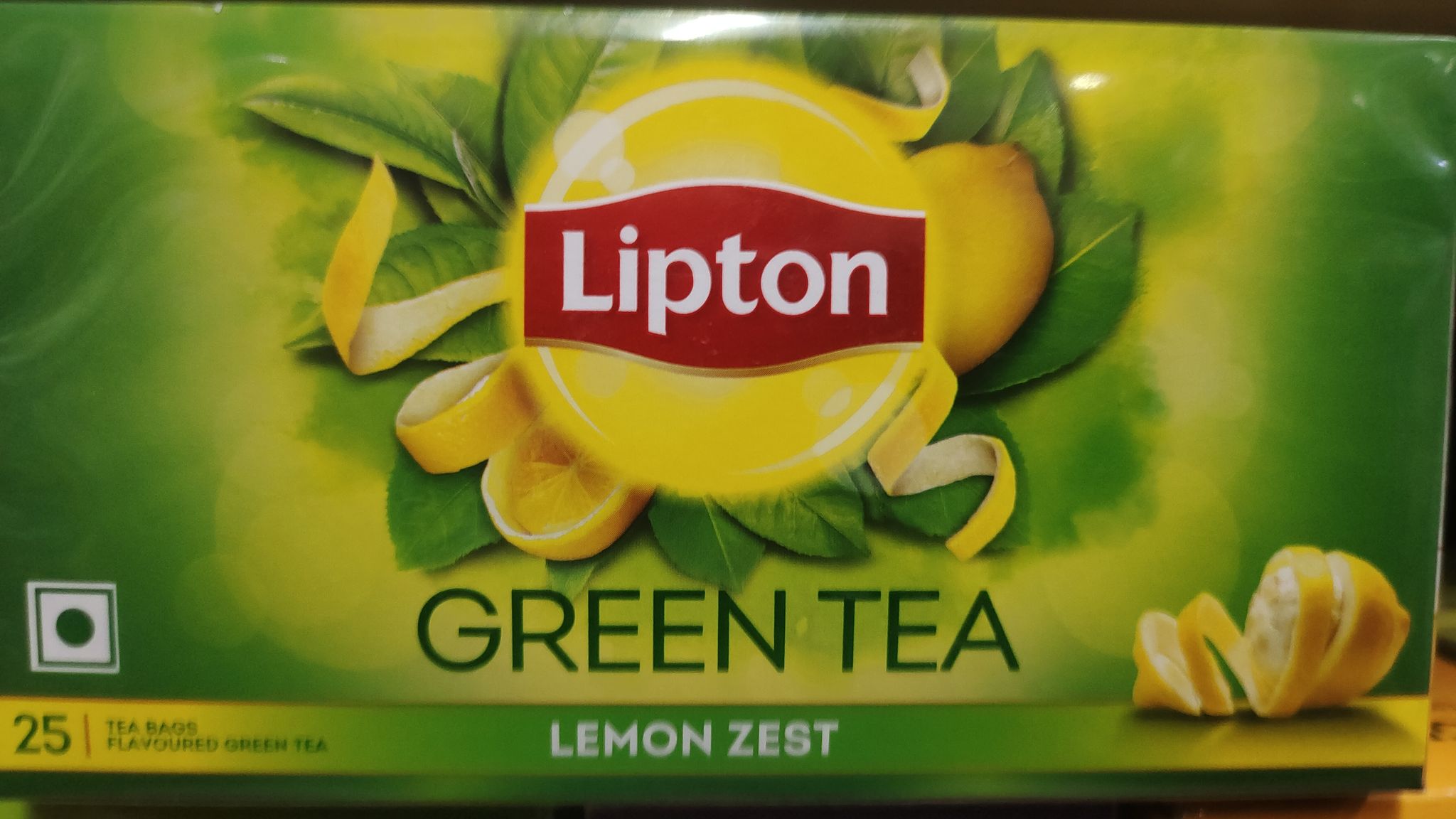 Lipton green tea lemon zest tea bags 