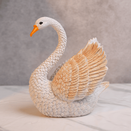 Charming duck decor piece-Closed Wings / Large