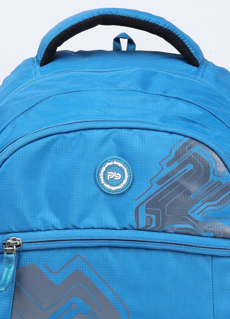 PB Pearlbags EXCEL 26L Printed Laptop Backpack With Rain Cover,USB Charging Port,2 Compartment,Premium Fabric,Water Resistant Anti Theft,School & College Bag for Boys and Girls,Office & Travel Bag for Men and Women,49X31X17 Cms