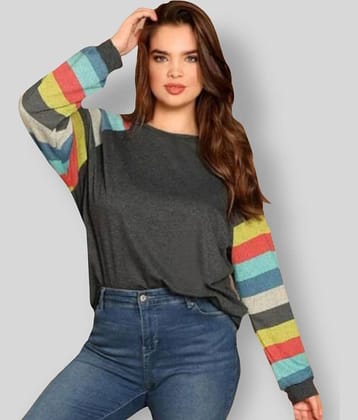 JUNEBERRY Women Cotton Striped Regular Fit Round Neck T-Shirt ( Multicolor )