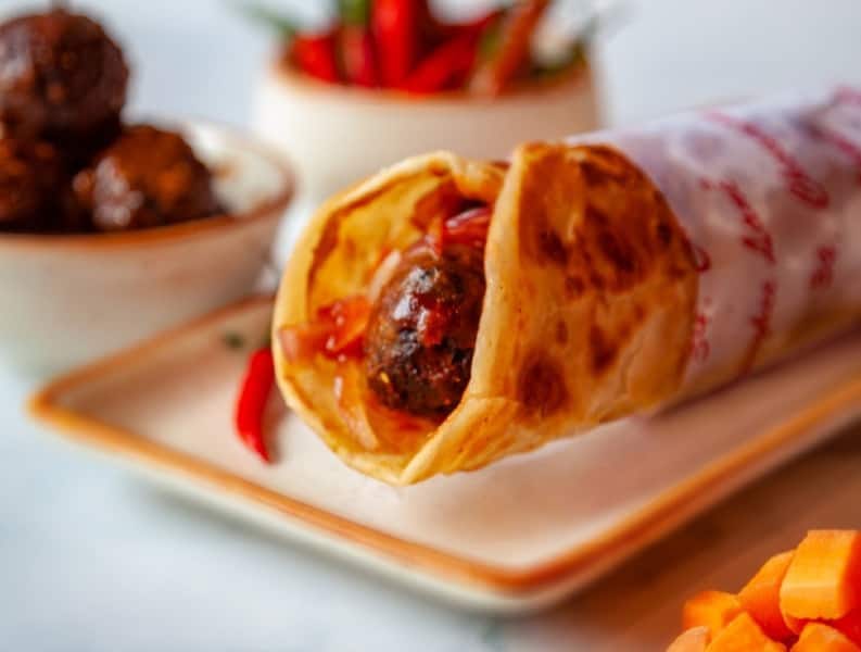 Veg manchurian roll (6 inch)