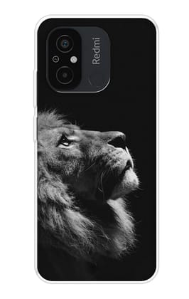 Lion Looking to Sky Soft Cover for Redmi 12C