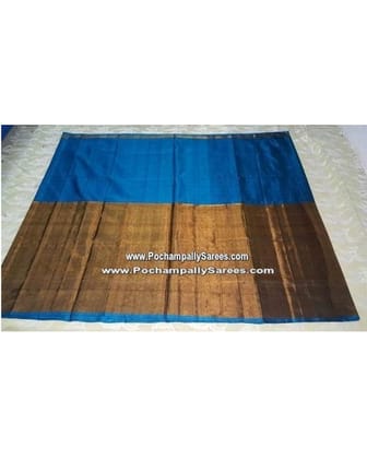 UPPADA HALF TISSUE ANANDA BLUE COLOUR SAREE