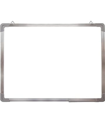FREEDY Non Magnetic 1 X1 Feet Double Sided White Board and Chalk Board Front Side Whiteboard Marker Surface and Back Side Chalkboard Surface