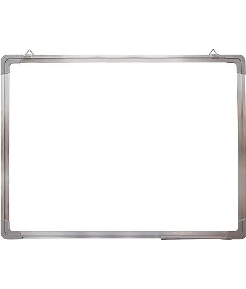 FREEDY Non Magnetic 1 X1 Feet Double Sided White Board and Chalk Board Front Side Whiteboard Marker Surface and Back Side Chalkboard Surface