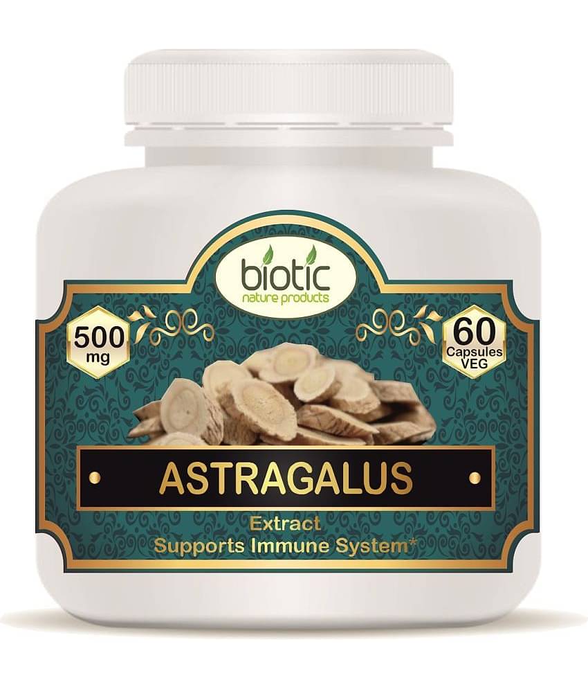 Biotic Astragalus Capsules - 500MG Extract - Veg Capsule 60 no.s