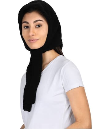 KC Store - Black Wool Women's Scarf ( Pack of 1 )