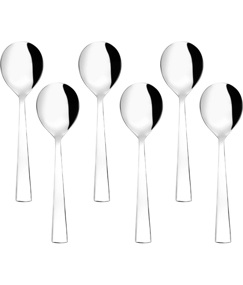 Cutlux Service Spoon Stainless Steel Plain Serving Spoon Silver ( Pack of 1 )