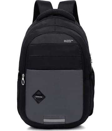 OMRON BAGS 28 Ltrs Polyester Backpack *For Men & Women ( Black )