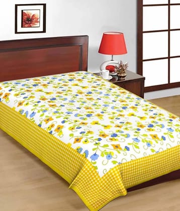 Uniqchoice Cotton Single Bedsheet ( Multi )