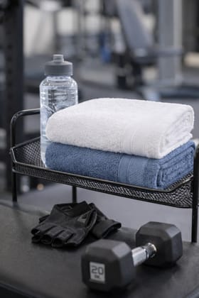 Bamboo Hand Towel | Set of 2 | Blue and White