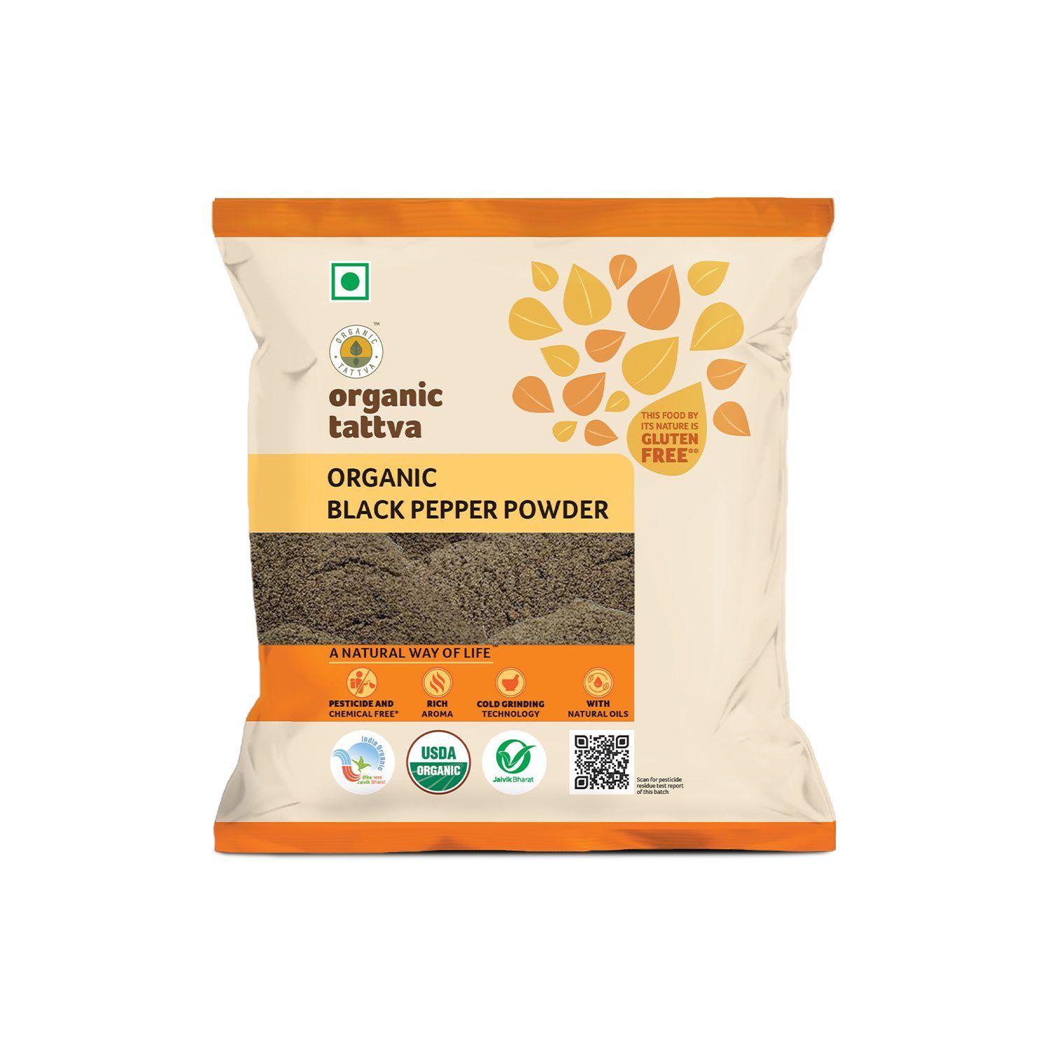 Organic Tattva Organic Black Pepper Powder - 100g x Pack of 1