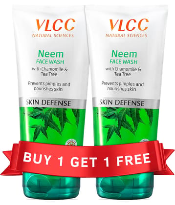 Vlcc Neem Face Wash , 300Ml , Buy Oneget One , Prevents Pimples & Nourishes