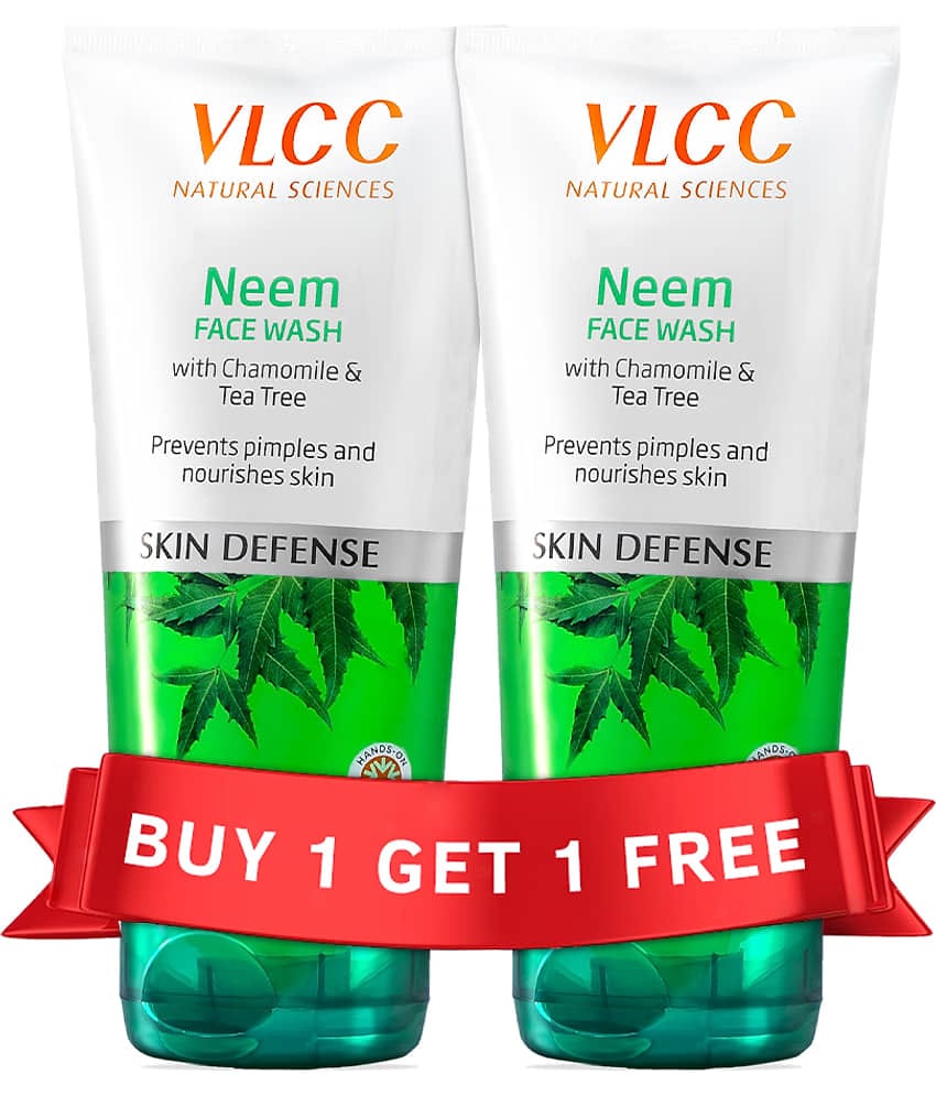 Vlcc Neem Face Wash , 300Ml , Buy Oneget One , Prevents Pimples & Nourishes