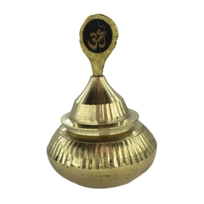 MAYAPURI Pital Sindoor Dibbi/Kumkum/Golden Sindur Box with Stick, Standard Size