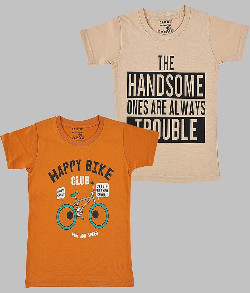CATCUB Pack of 1 Boys Cotton Blend T-Shirt ( Multicolor )