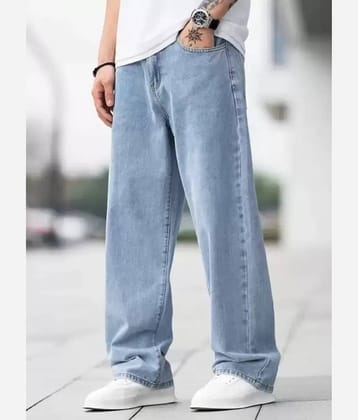 Niffer Fashion Clean Look Men's Jeans - Light Blue ( Pack of 1 )