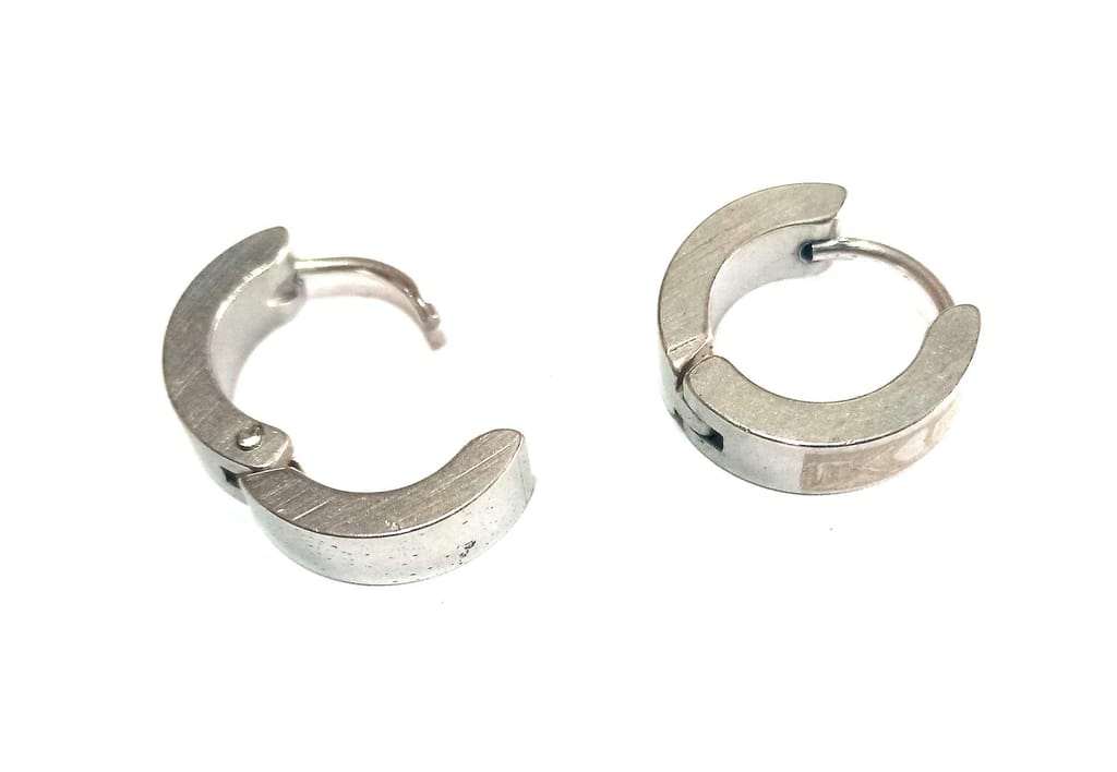 1 Pair Mens Jewellery Silver Studs Earring/Earring for Men/Boys/Boyfriend. - Earrings | Buy online on ZillyBuy
