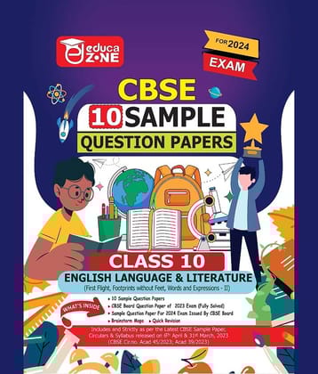 Educazone CBSE Sample Question Papers Class 10 English Language & Literature Book (For Board Exam 2024)