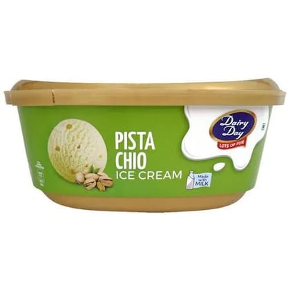 Dairy Day Pistachio Nut Ice Cream - Made With Milk, 500 ml Box