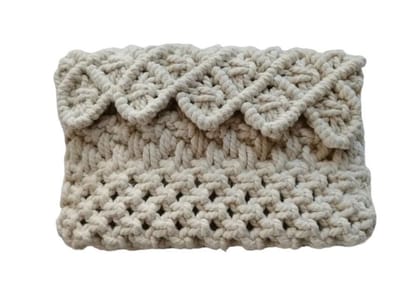 ASOMI HANDCRAFTED MACRAME CLUTCH BAG