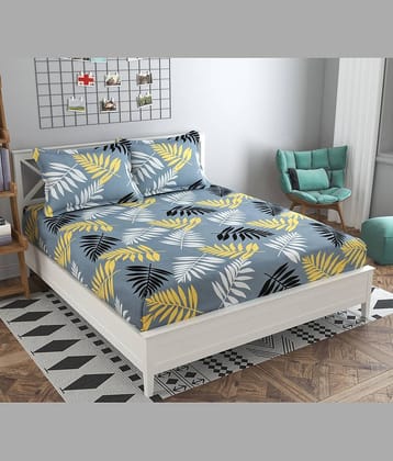 Apala Microfiber Double Bedsheet ( Grey )