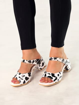 Yuki Black Block Heels-35 / Black