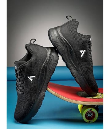 Action Black Men's Sports Running Shoes