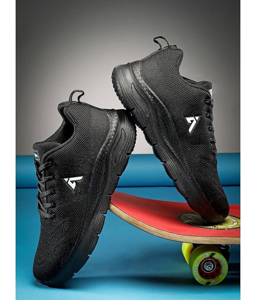 Action Black Men's Sports Running Shoes
