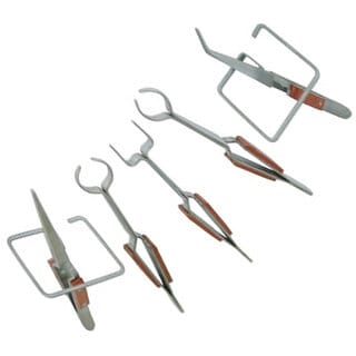 Scorpion Self -Locking/Closing Soldering Tweezers Bent , Round, Straight (Set Of 5 Pcs)