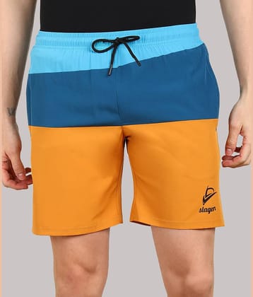SLAGEN - Multicolor Polyester Men's Running Shorts ( Pack of 1 )