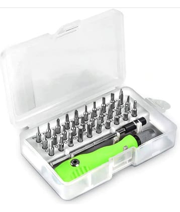Tapixaa 32 IN 1 MINI SCREWDRIVER BITS SET WITH MAGNETIC Metal Gadget Tool