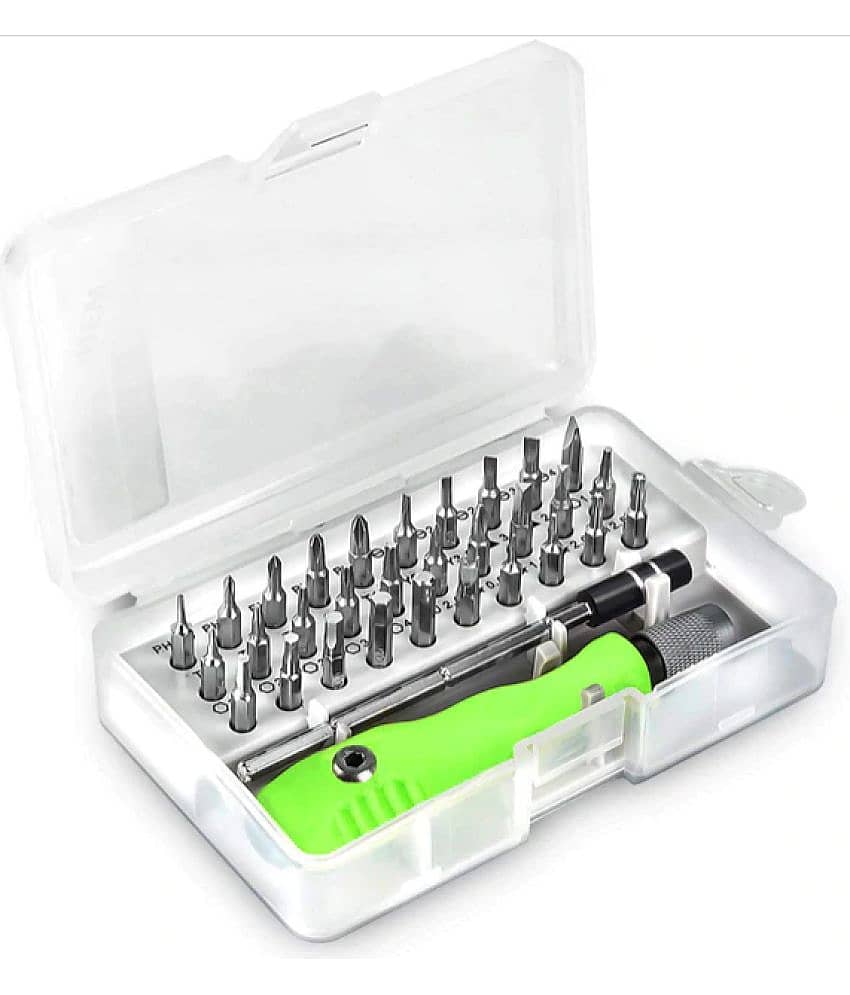 Tapixaa 32 IN 1 MINI SCREWDRIVER BITS SET WITH MAGNETIC Metal Gadget Tool