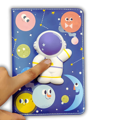Squishy "Astronaut" Diary for kids | Journal for School kids | 100 pages
