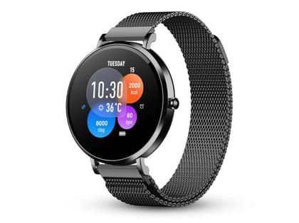 Pebble Ivy 1.27 HD Display Smartwatch with Bluetooth Calling, Female Health Monitoring, DIY Watch Faces, Voice Assistant, Premium Metal Strap - Raven Black Pebble Ivy 1.27 HD Display Smartwatch with Bluetooth Calling, Female Health Monitoring, DIY Watch Faces, Voice Assistant, Premium Metal Strap - Raven Black