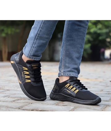 Port Men's Black Running Shoes