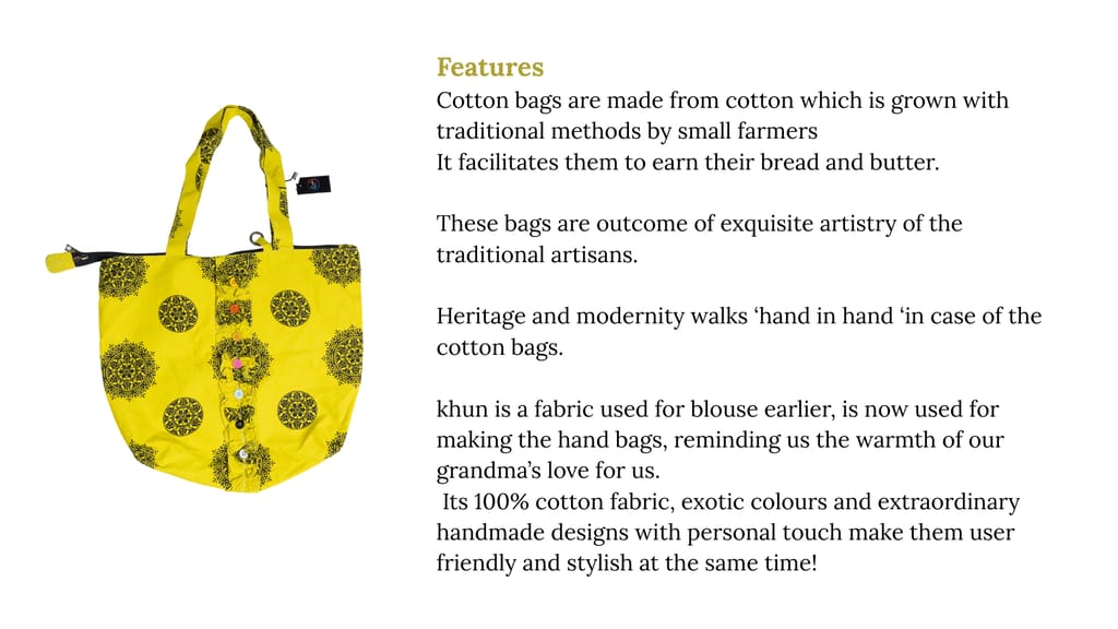 Handmade Designer cotton Bags 1 Piece Each