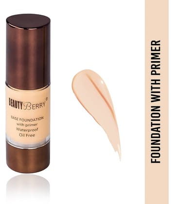 Beauty Berry Base Foundation with Primer Waterproof (Shade - 03)