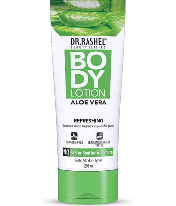DR RASHEL Aloe Vera Body Lotion Soothes and Nourishes all types of skin (200 ml ,Pack of 1)